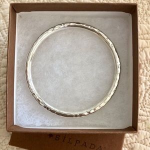 SILPADA Hammered Sterling Silver Bangle Bracelet